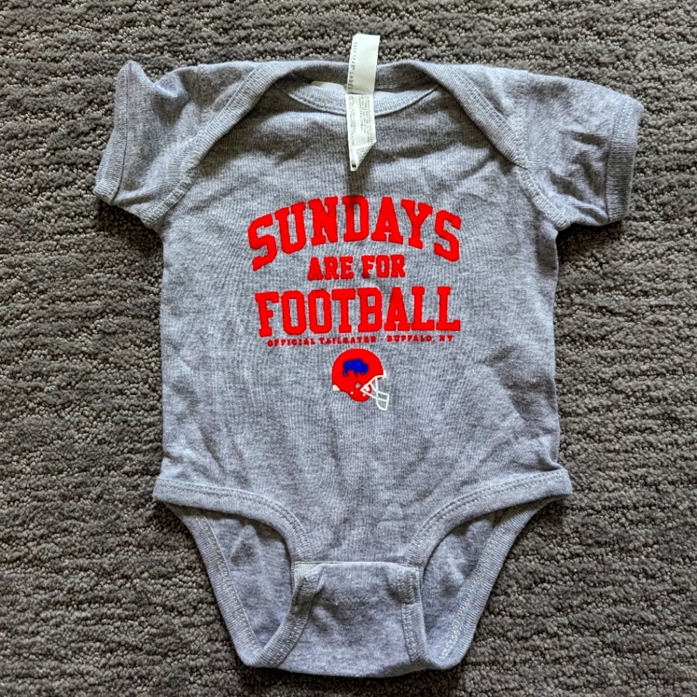 25% discount 3+item bundle Baby Buffalo Bills Onesie 6 months